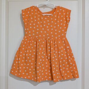 Primary backyard dress & bike short set in canteloupe size 2